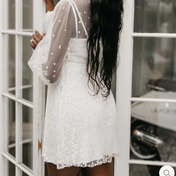 CAMILE SPOT LACE ROBE - Le Rose - SPLIP NOT INCLUDED - Picture 4 of 6